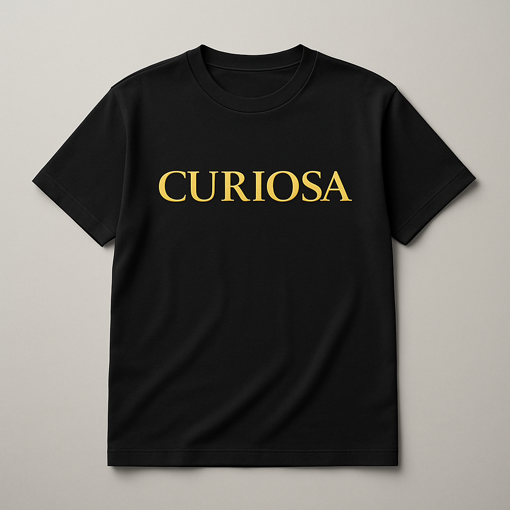 curiosa black T shirt